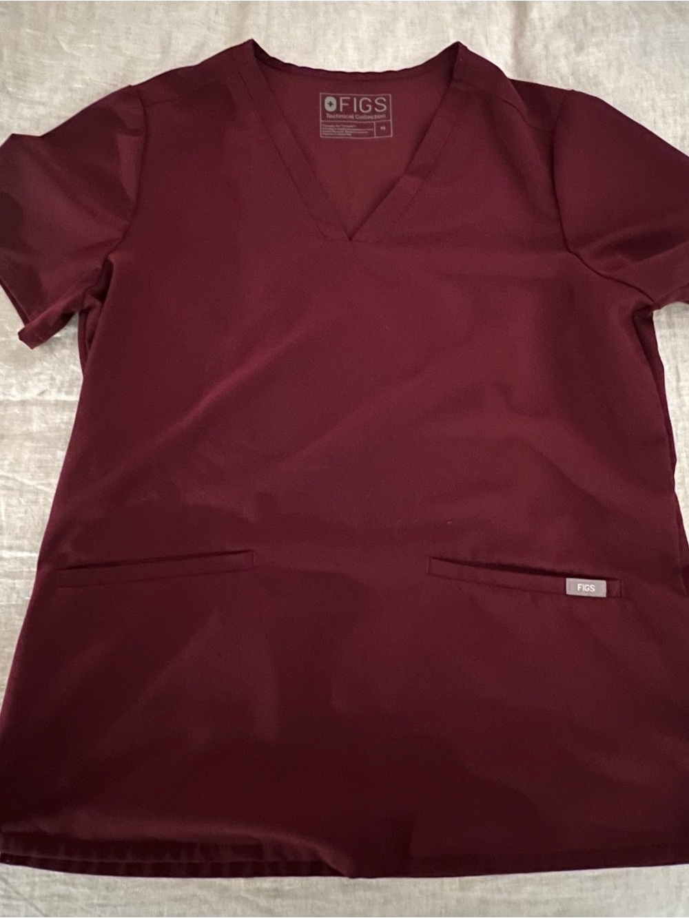 FIGS Women's Short Sleeve V-Neck Scrub Top